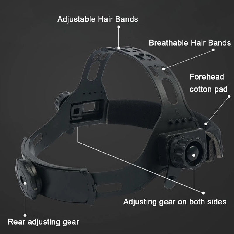 Lisslune | Auto Darkening Welding Mask with Head Lamp
