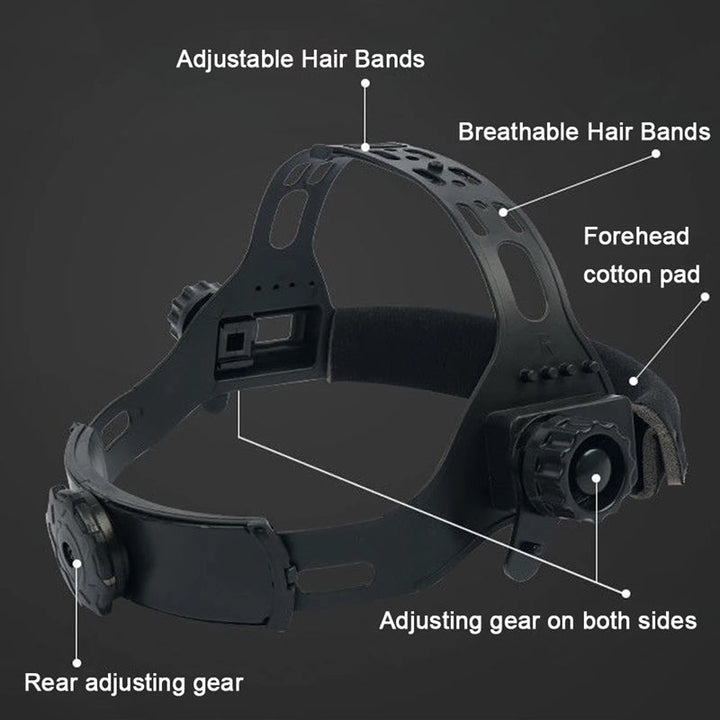 Lisslune | Auto Darkening Welding Mask with Head Lamp