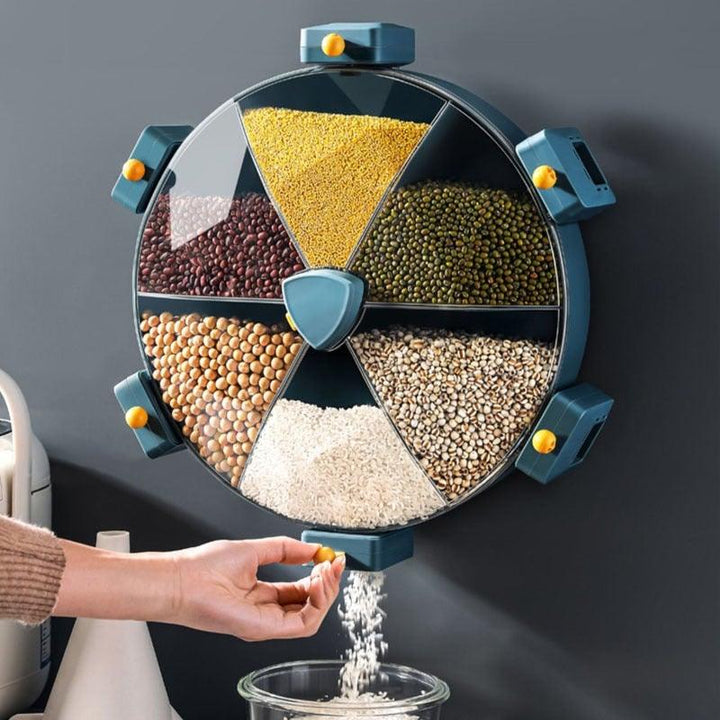 Lisslune | Whirling Box - Rotating Food Grain Storage Container