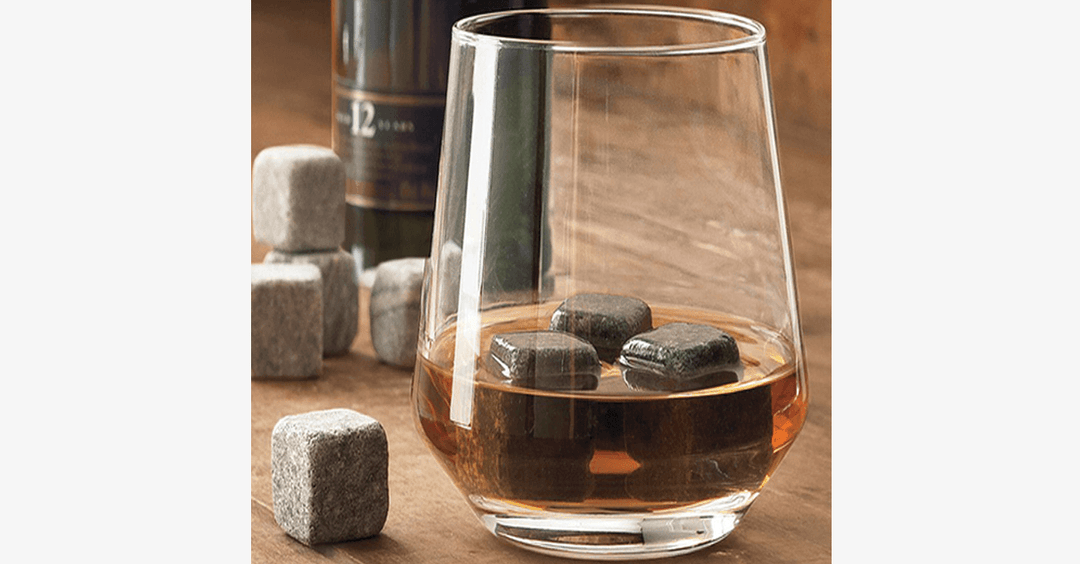 Lisslune | Pack of 9 Ice Stones for Spirits – Enjoy Your Drinks 'On The Rocks'!