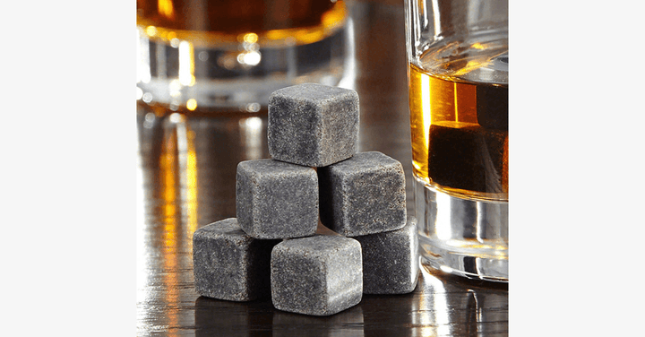 Lisslune | Pack of 9 Ice Stones for Spirits – Enjoy Your Drinks 'On The Rocks'!