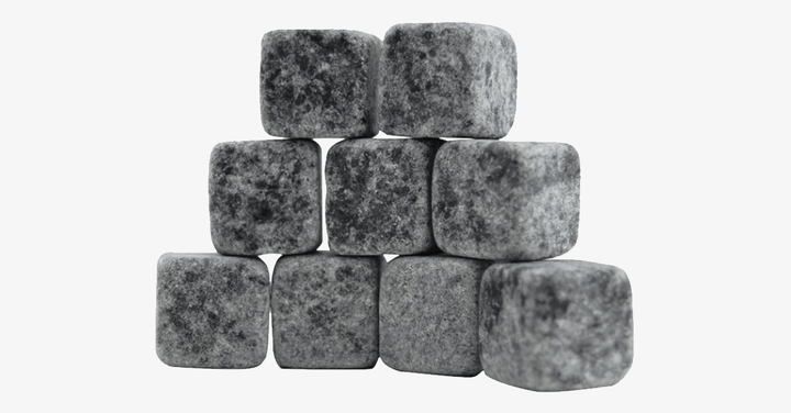 Lisslune | Pack of 9 Ice Stones for Spirits – Enjoy Your Drinks 'On The Rocks'!
