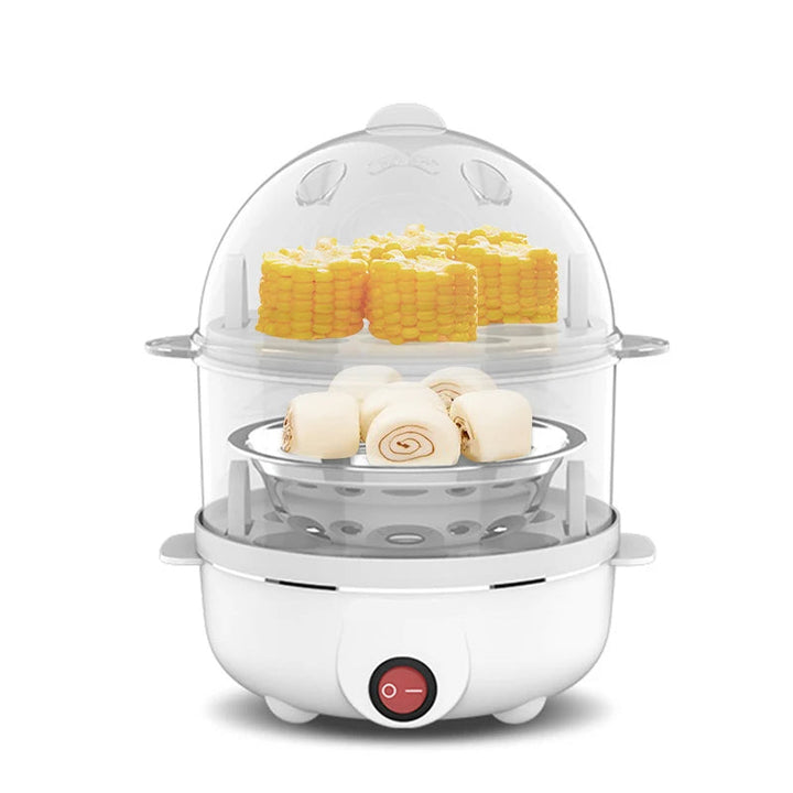 Lisslune | Electric Egg Cooker & Steamer – Compact Multifunction Device For Perfect Eggs And Steamed Food