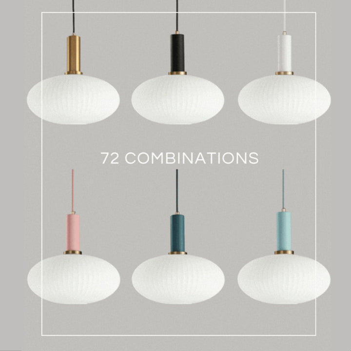 Rynx Nordic Ribbed Glass Pendant Lights