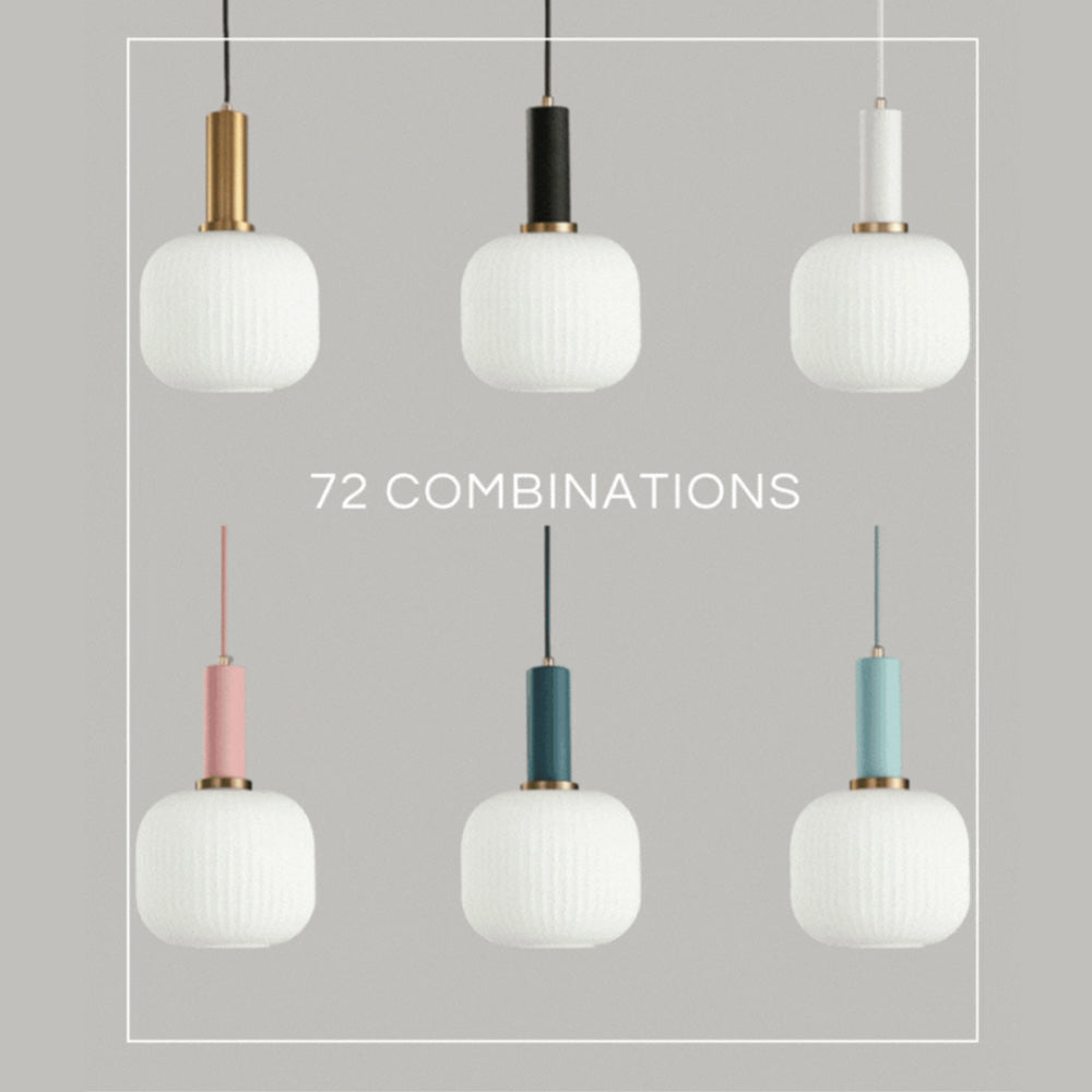 Rynx Nordic Ribbed Glass Pendant Lights