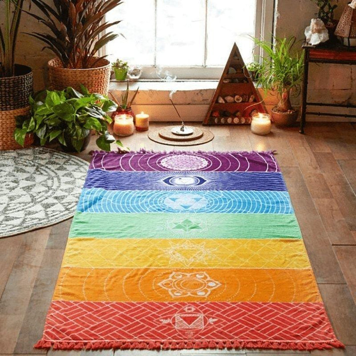 Lisslune | 7 Chakra Rainbow Yoga Mat