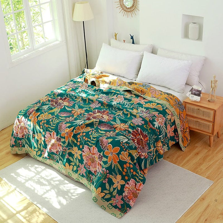 Lisslune | Blossom Breeze Throw Blanket