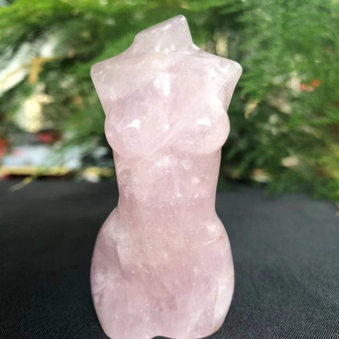 Lisslune | Rose Quartz carved crystal goddess
