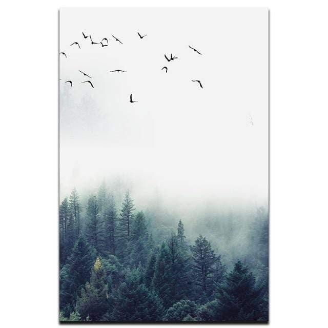 Lisslune | 3-piece Nordic Forest Landscape Wall Art
