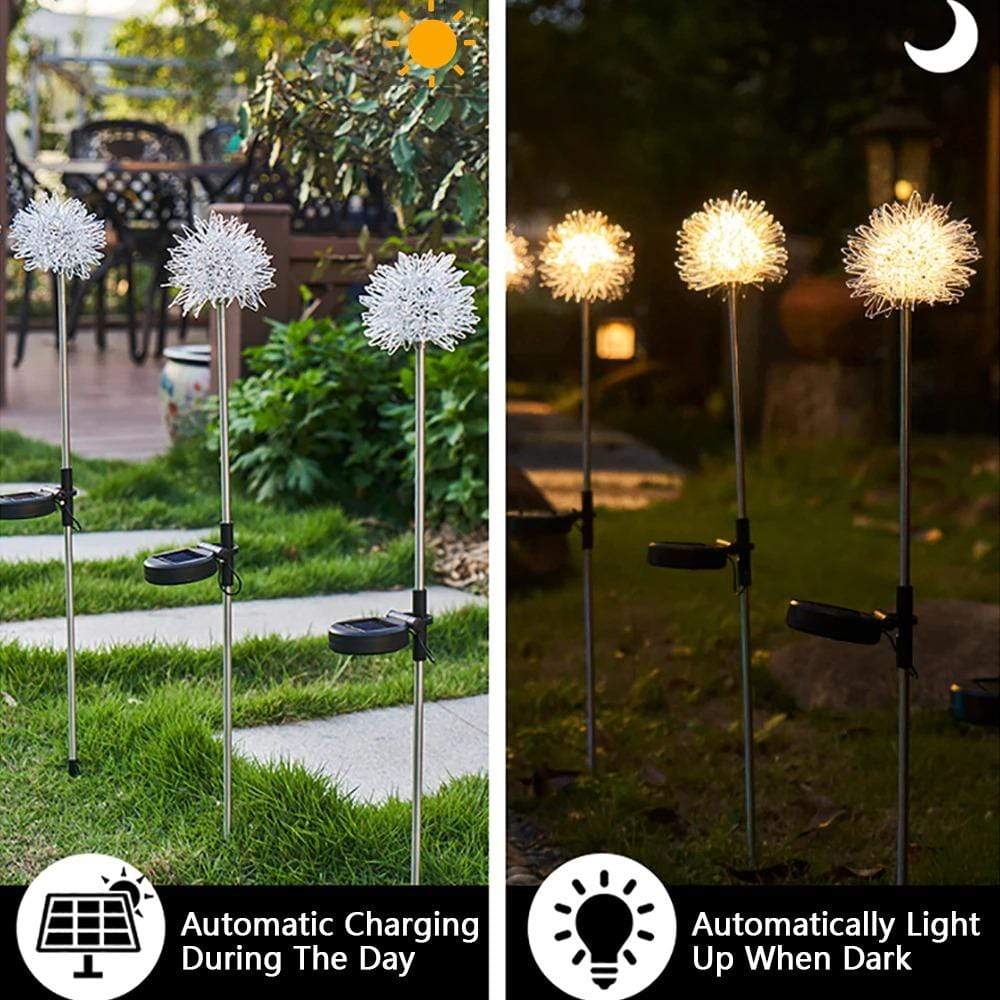 Lisslune | Dandelion Garden Lights, Solar Powered