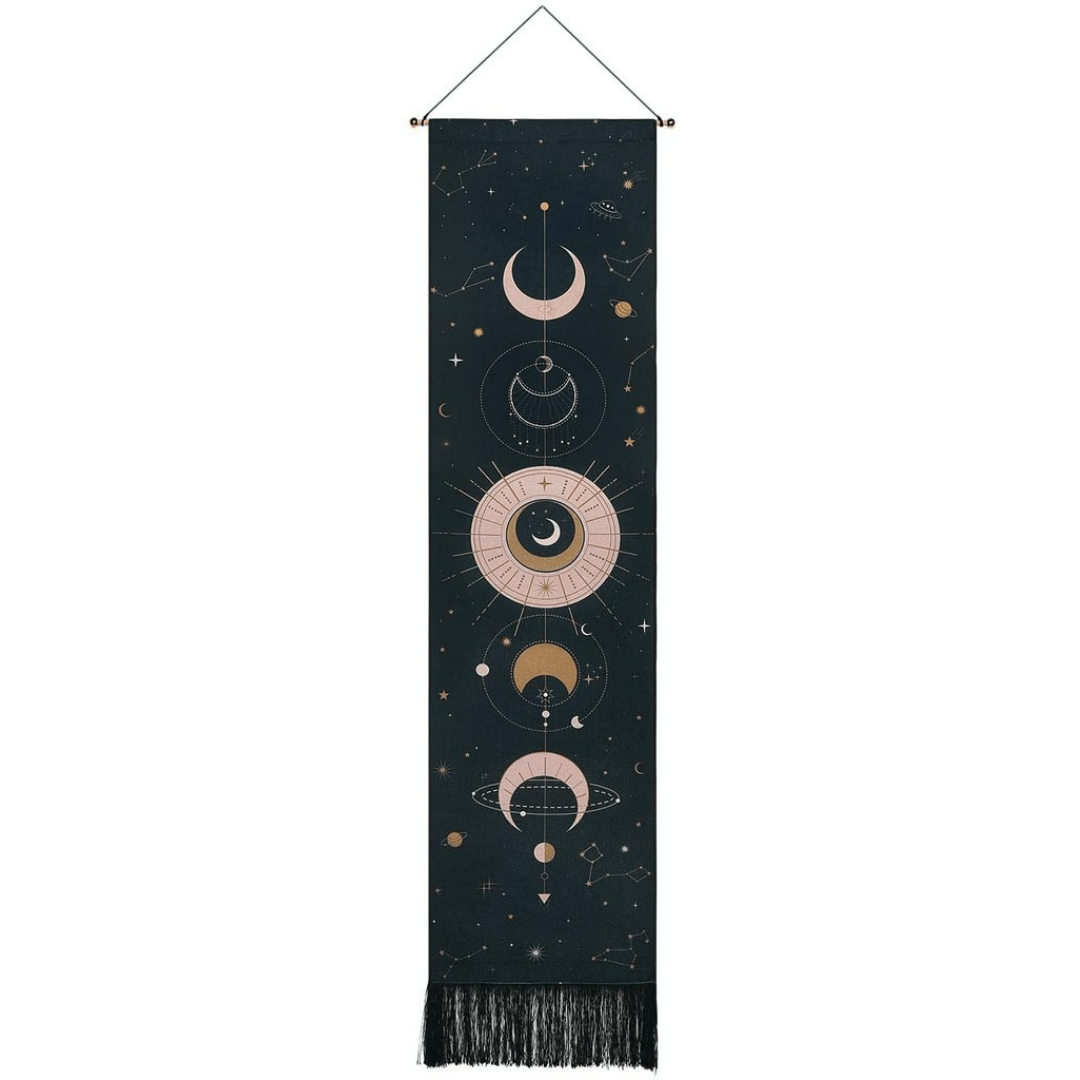 Lisslune | Moon Phases Wall Hanging Tapestry
