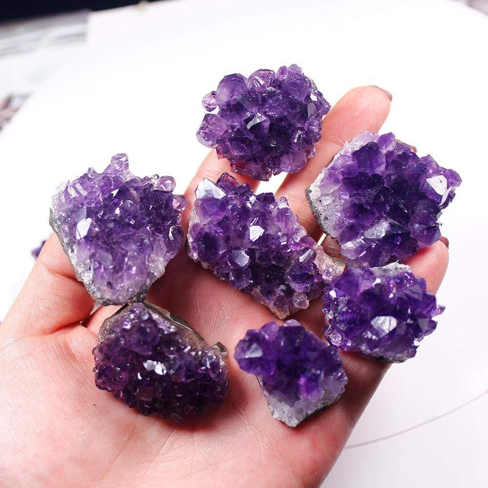 Lisslune | Roh-Amethyst-Quartz-Crystal-Cluster