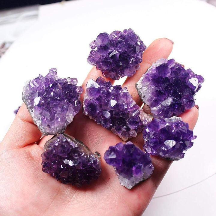 Lisslune | Roh-Amethyst-Quartz-Crystal-Cluster