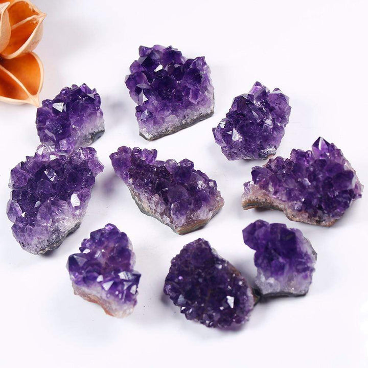 Lisslune | Roh-Amethyst-Quartz-Crystal-Cluster