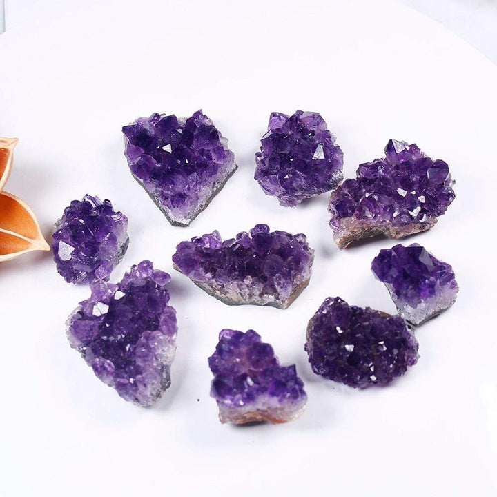 Lisslune | Roh-Amethyst-Quartz-Crystal-Cluster