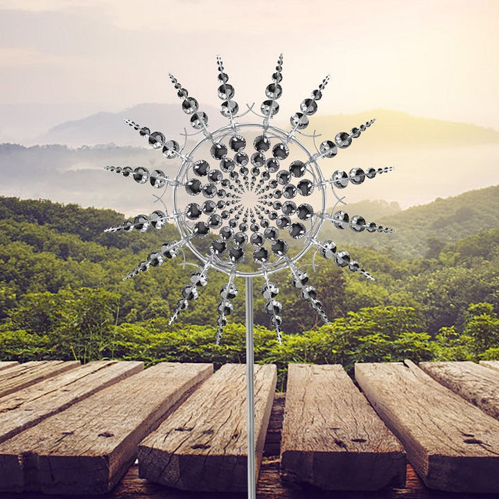 Lisslune | Anti-Rust Kinetic Metal Wind Spinner Windmill for Outdoor Garden Decor & Landscaping