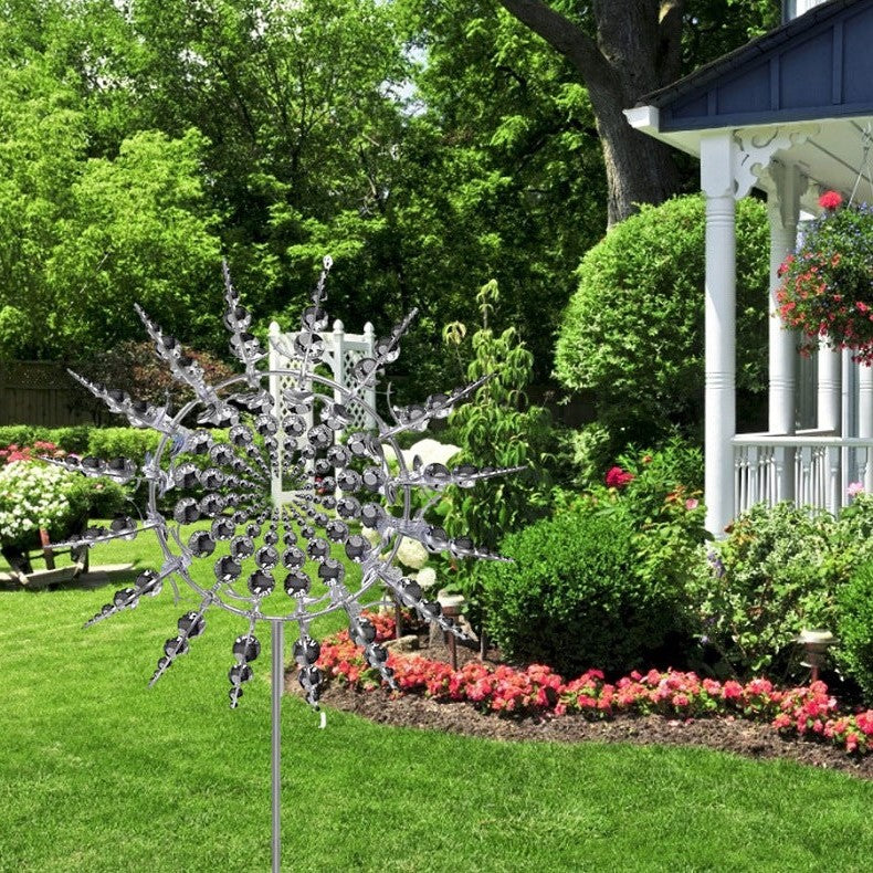 Lisslune | Anti-Rust Kinetic Metal Wind Spinner Windmill for Outdoor Garden Decor & Landscaping