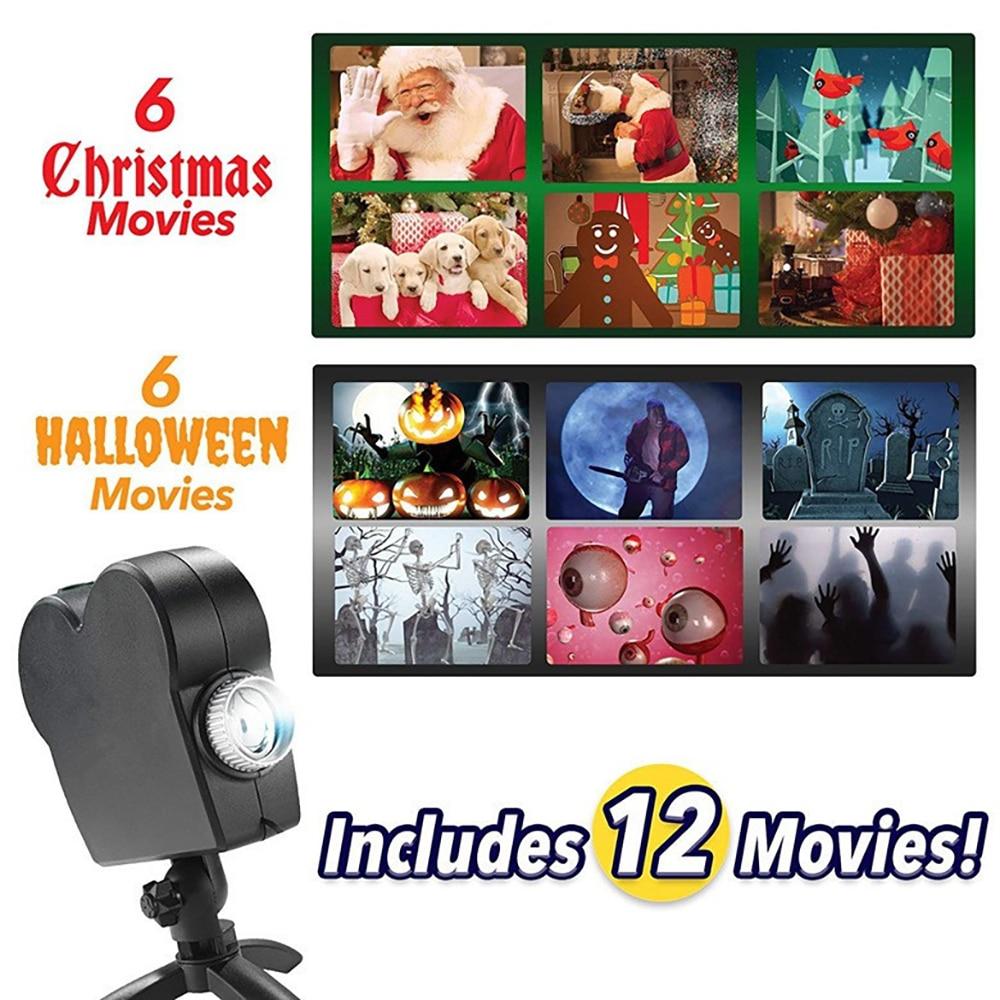 Lisslune | Window Projector with Animated Holiday Season Display