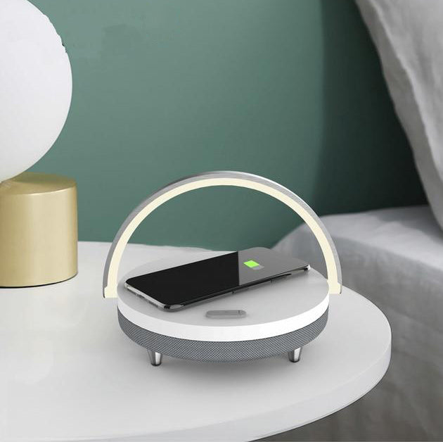 Lisslune | 3-in-1 LED Lamp, Bluetooth Speaker & Wireless Charger | Smart Desk Light