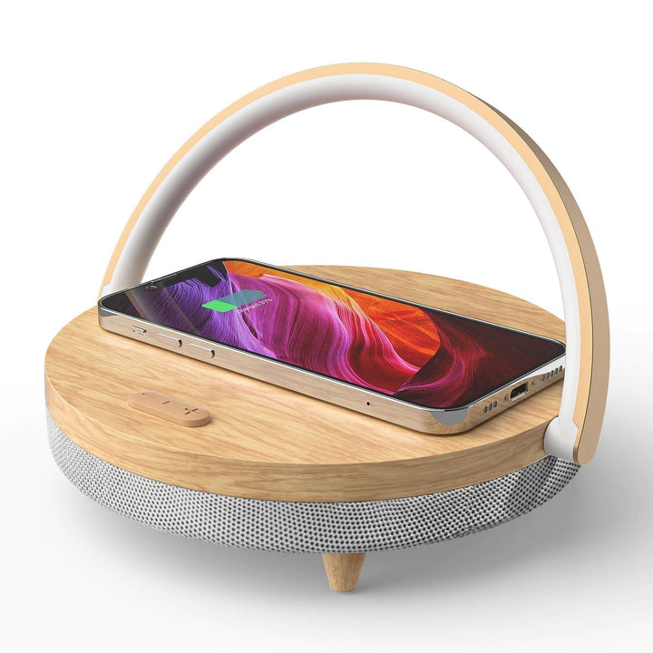 Lisslune | 3-in-1 LED Lamp, Bluetooth Speaker & Wireless Charger | Smart Desk Light