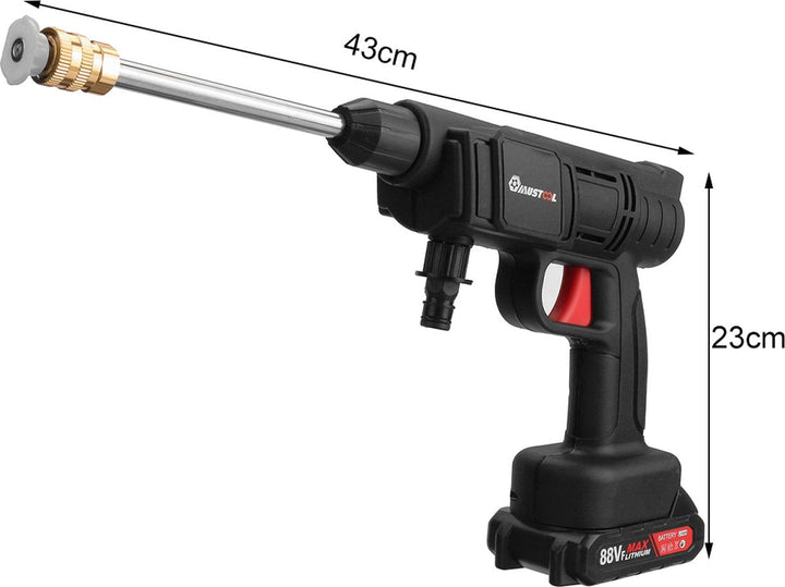 Lisslune | WASHFORCE – Cordless High-Pressure Cleaner with 12000 mAh Battery for Outdoor Cleaning