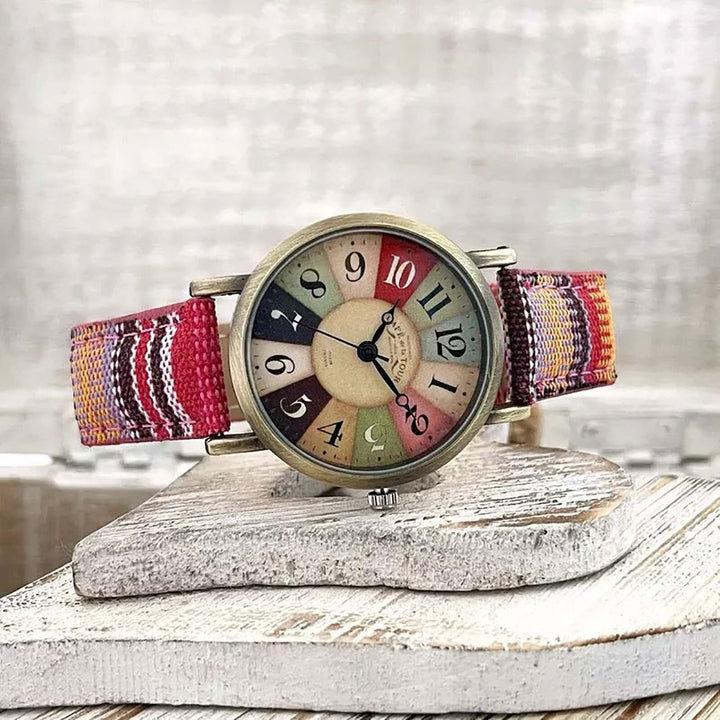 Lisslune | Unisex Retro Quartz Watch with Canvas Strap