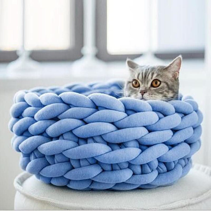 Lisslune | Soft wool basket for pets with supportive edge shape