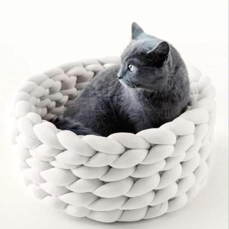 Lisslune | Soft wool basket for pets with supportive edge shape