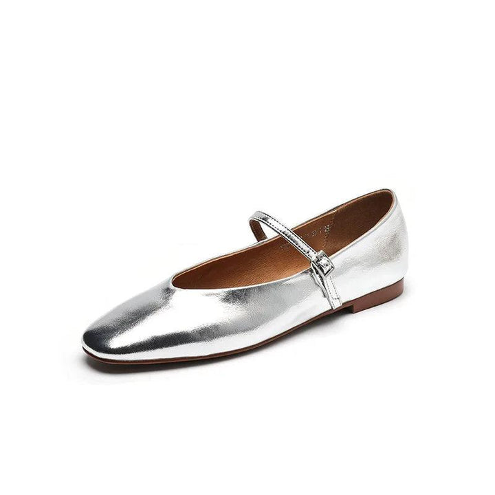 Lisslune | Casual shoes: Distinctive comfortable ballerinas - Leather retro style - TSS158
