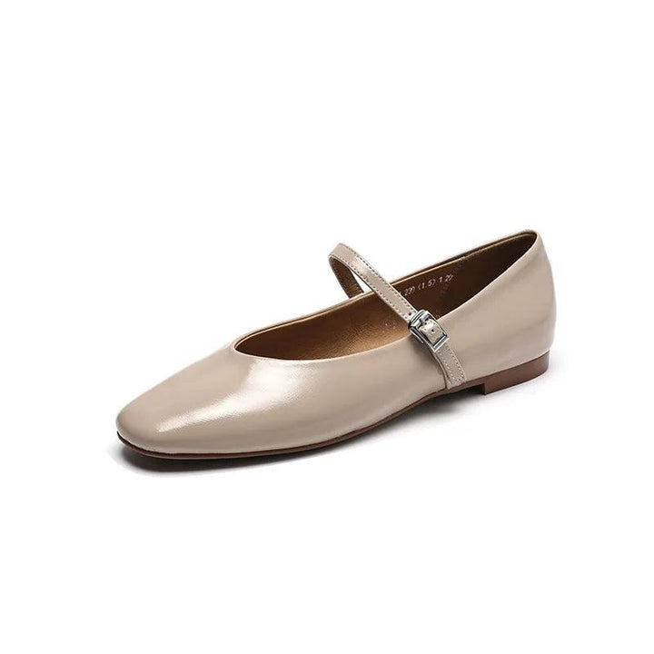 Lisslune | Casual shoes: Distinctive comfortable ballerinas - Leather retro style - TSS158