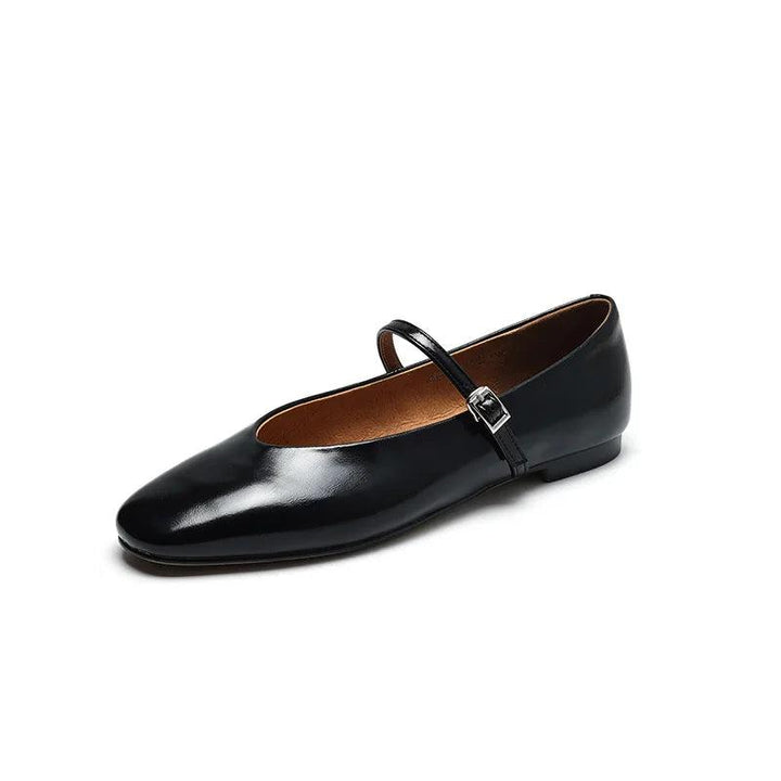 Lisslune | Casual shoes: Distinctive comfortable ballerinas - Leather retro style - TSS158