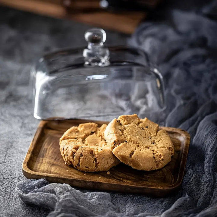 Lisslune | Wood and Glass Butter Holder - ButterElegance
