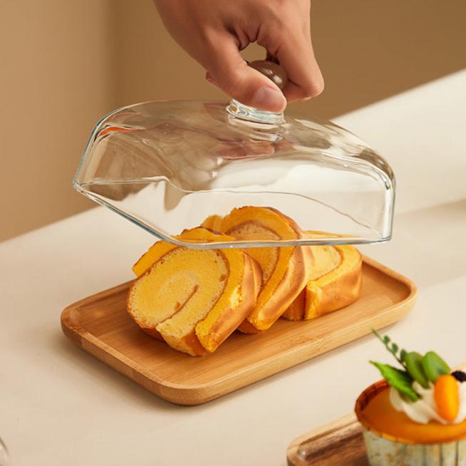 Lisslune | Wood and Glass Butter Holder - ButterElegance