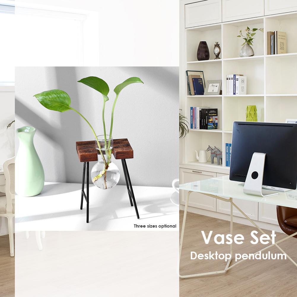 Lisslune | Wood frame vase decorations