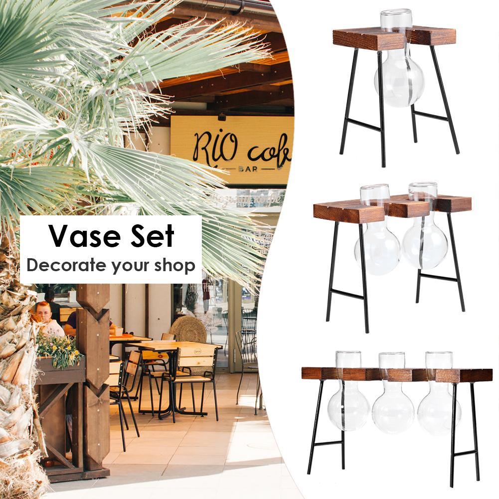 Lisslune | Wood frame vase decorations