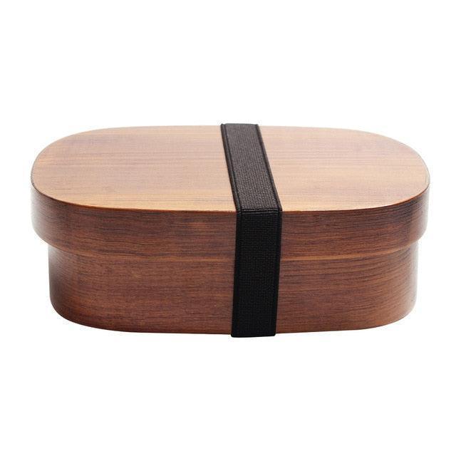 Lisslune | Eco-friendly Japanese wooden bento box for children - stylish, leak-proof design