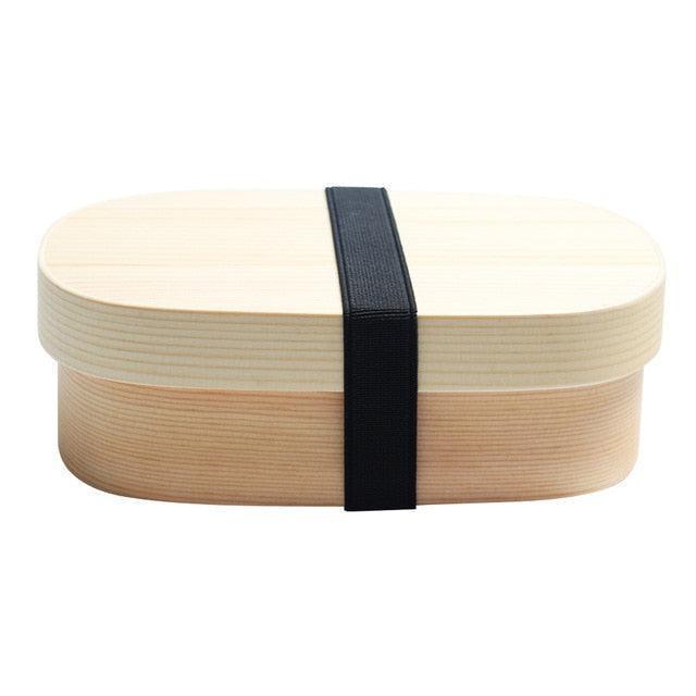 Lisslune | Eco-friendly Japanese wooden bento box for children - stylish, leak-proof design
