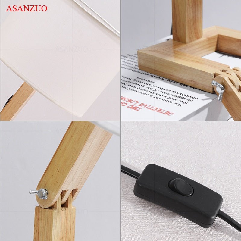 Lisslune | Wood Boy Shape LED Desk Lamp Desk Ornament