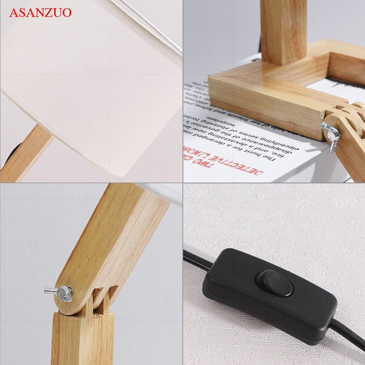 Lisslune | Wood Boy Shape LED Desk Lamp Desk Ornament