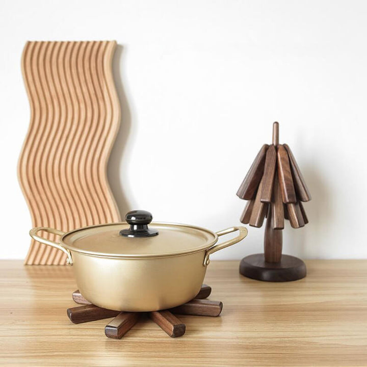 Lisslune | WOODLIA – Elegant Walnut Placemats for Modern & Stylish Dining