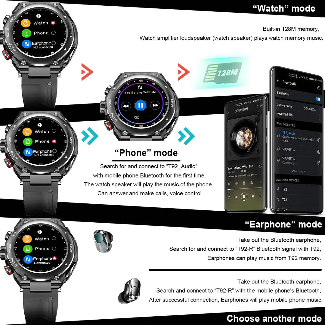 Lisslune | Smartwatch with headphones