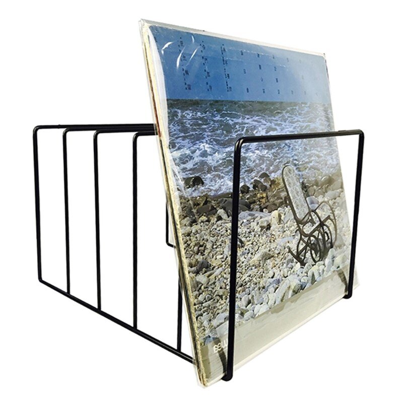 Lisslune | Wrought Iron Book and Vinyl Stand