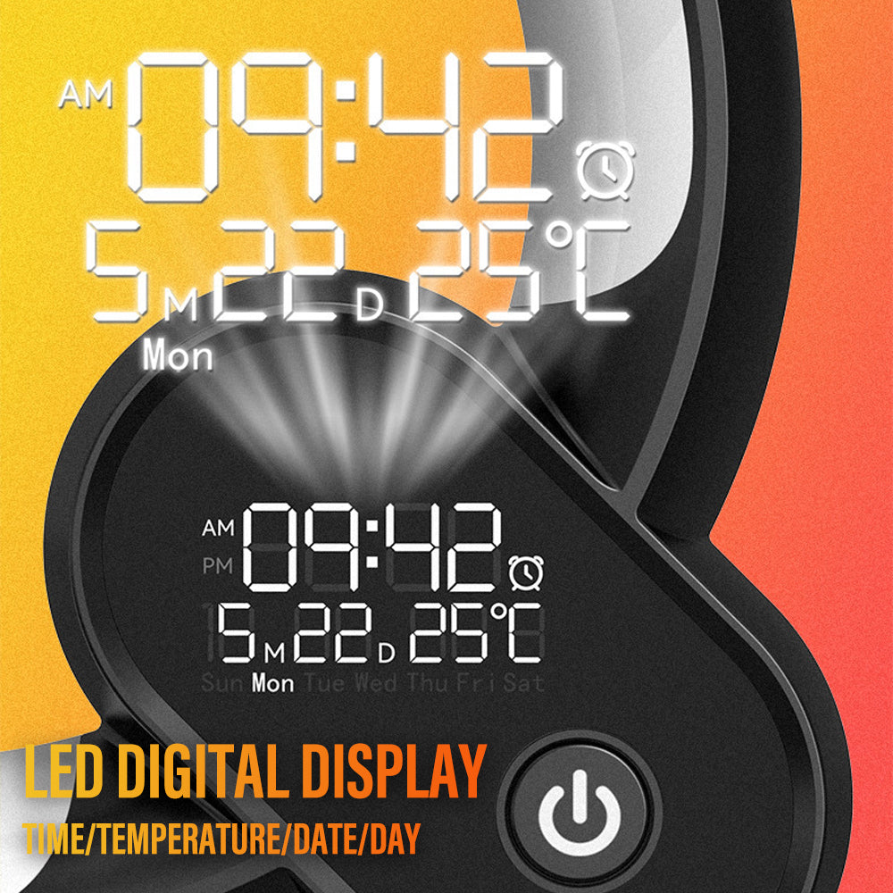 Lisslune | 3-in-1 Bluetooth Speaker and Alarm Clock Lamp - Lit Lamp Good Gifts for New Home