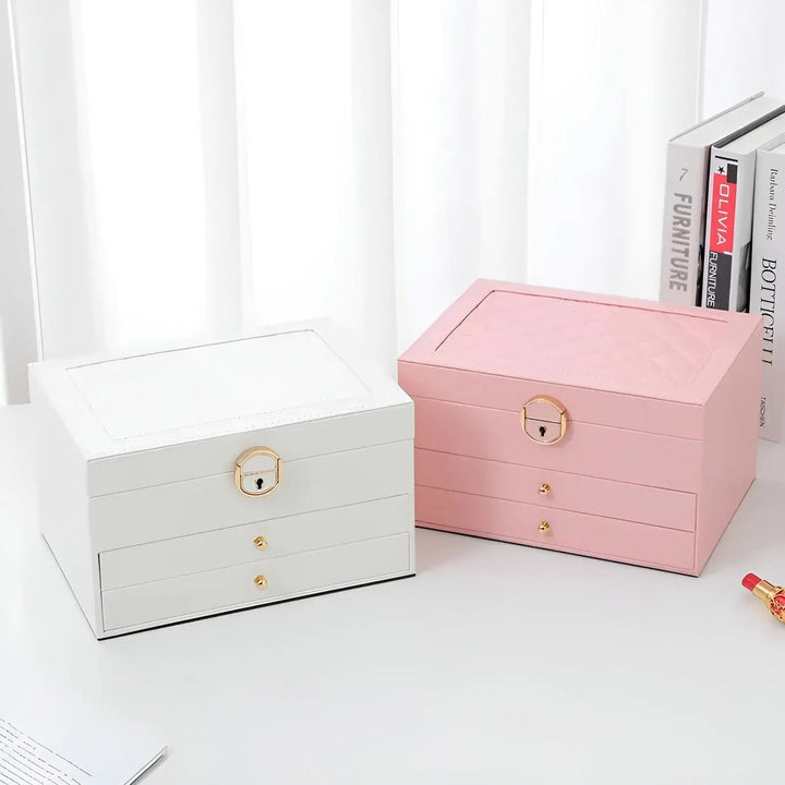 Lisslune | EleganceBox Luxury Jewelry Box – Multiple Storage Box for Jewelry
