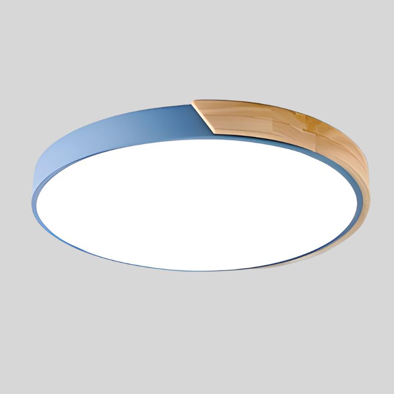 Lisslune | Wood Macaroon Circular Ceiling Light
