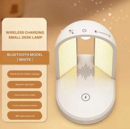 Lisslune | LUMIVIBE – Wireless Charging and Speaker Lamp