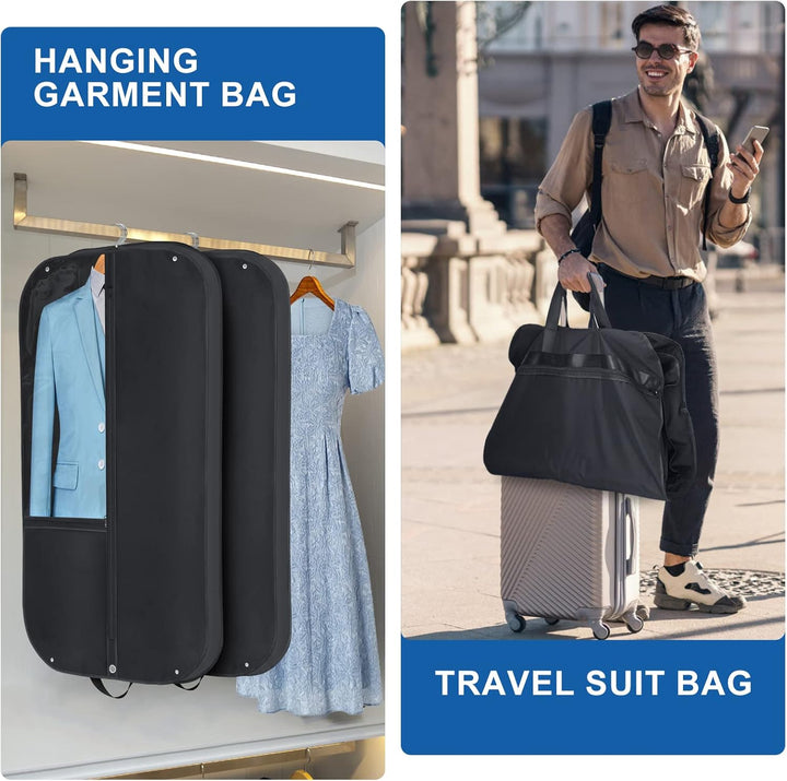 Lisslune | Waterproof Oxford Garment Bag – Suit Cover with Gusset & Pockets (Buy 1, Take 1 FREE)