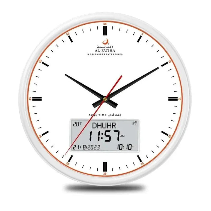 Lisslune | Zamora Time Prayer Clock – Automatic Global Prayer Times with Azan Alarm and Elegant Design