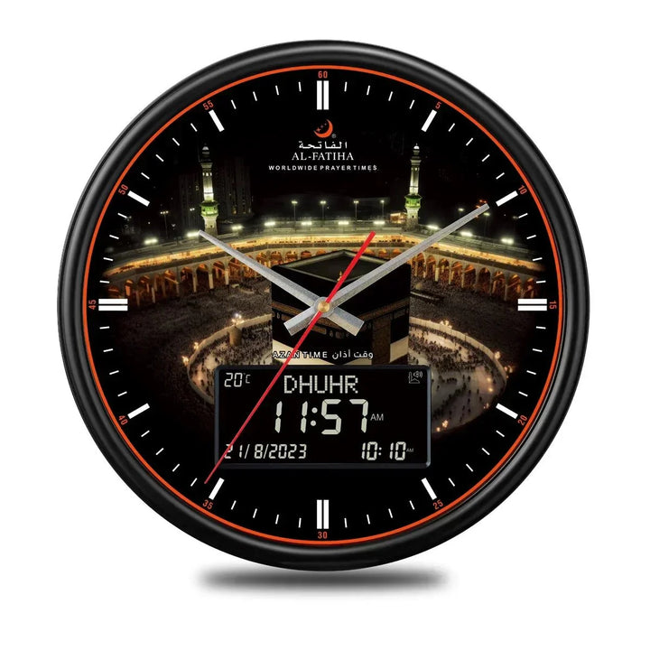 Lisslune | Zamora Time Prayer Clock – Automatic Global Prayer Times with Azan Alarm and Elegant Design