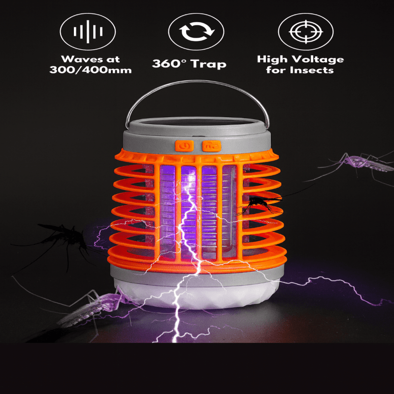 Lisslune | ZAPPERLANTERN – 2-in-1 Solar Bug Zapper and Camping Lantern